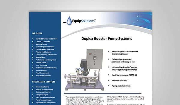 Booster Pump System