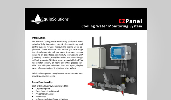 Cooling Water Monitoring Panel